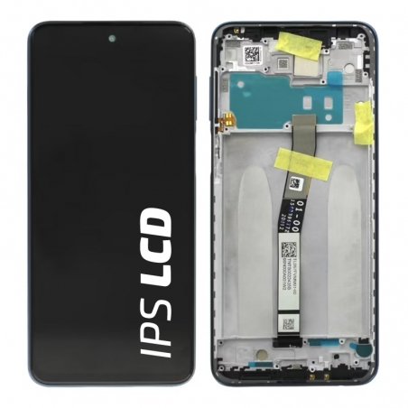 Bloc écran IPS LCD et vitre pré-montés sur châssis pour Xiaomi Redmi Note 9S Gris Interstellaire photo1