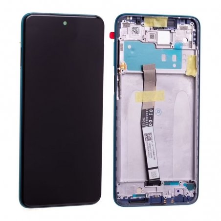 Bloc écran IPS LCD et vitre pré-montés sur châssis pour Xiaomi Redmi Note 9S Aurora Blue photo 2