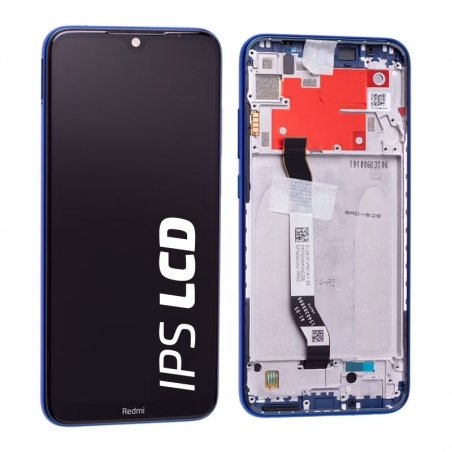 Bloc écran IPS LCD et vitre pré-montés sur châssis pour Xiaomi Redmi Note 8T Bleu photo 1
