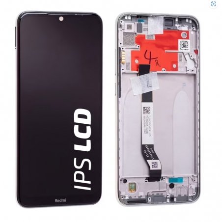 Bloc écran IPS LCD et vitre pré-montés sur châssis pour Xiaomi Redmi Note 8T Blanc Lunaire photo 1