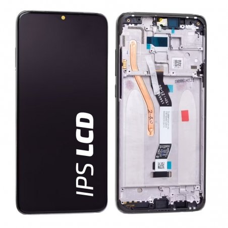 Bloc écran IPS LCD et vitre pré-montés sur châssis pour Xiaomi Redmi Note 8 Pro Noir photo 1