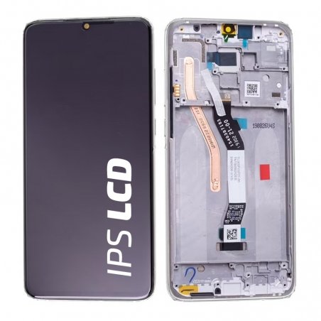 Bloc écran IPS LCD et vitre pré-montés sur châssis pour Xiaomi Redmi Note 8 Pro Blanc photo 1