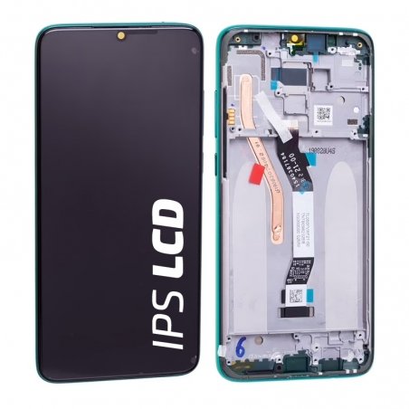 Bloc écran IPS LCD et vitre pré-montés sur châssis pour Xiaomi Redmi Note 8 Pro Vert photo 1
