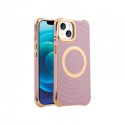 Coque cercles MagSafe violette et doré pour iPhone 11 photo 1
