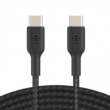 Câble tressé noir USB-C vers USB-C photo 1