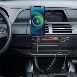 Câble USB-A vers Lightning avec cordon spirale noir photo 5