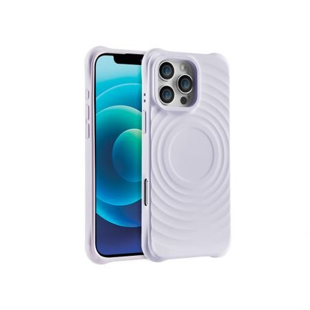 Coque cercles MagSafe violette pour iPhone 13 Pro
