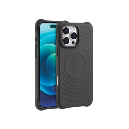 Coque cercles MagSafe noire pour iPhone 11