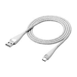 Câble tressé USB-C 2m Blanc photo 5