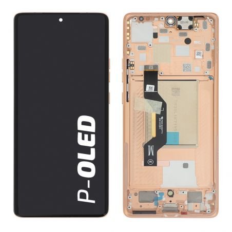 Bloc écran d'origine Motorola pour Edge 50 Pêche