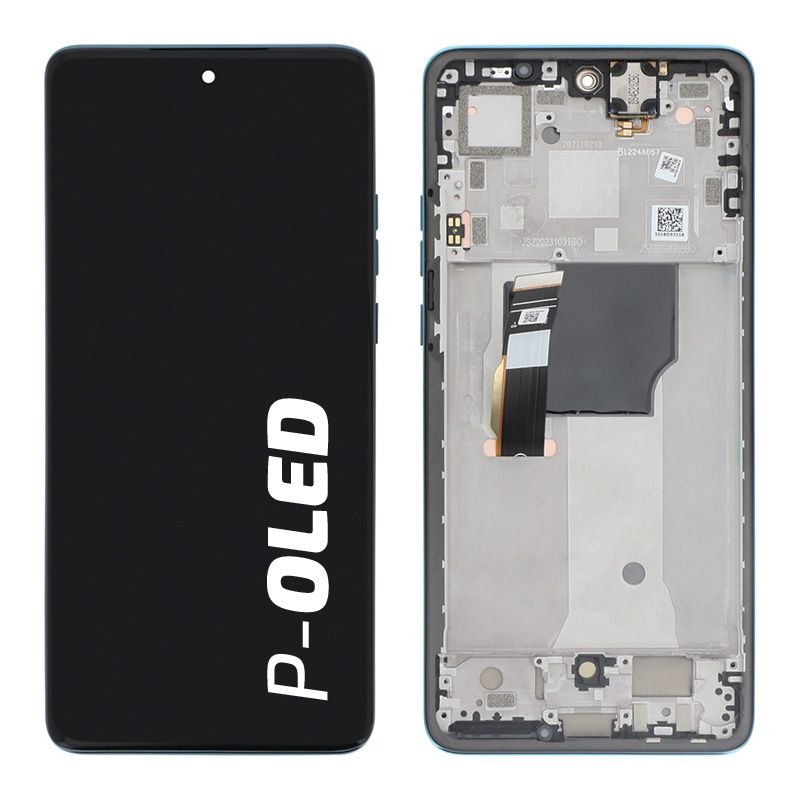 Bloc écran d'origine Motorola pour Edge 40 Neo Bleu