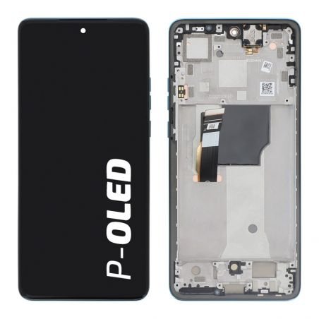 Bloc écran d'origine Motorola pour Edge 40 Neo Bleu