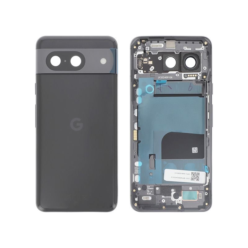 Coque arrière d'origine Google pour Pixel 8 Noire Volcanique