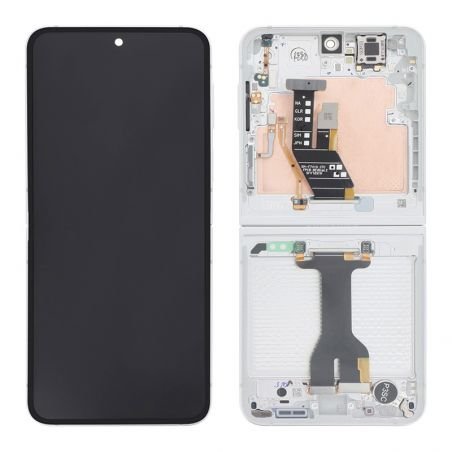 Bloc écran complet intérieur d'origine Samsung pour Galaxy Z Flip6 Blanc
