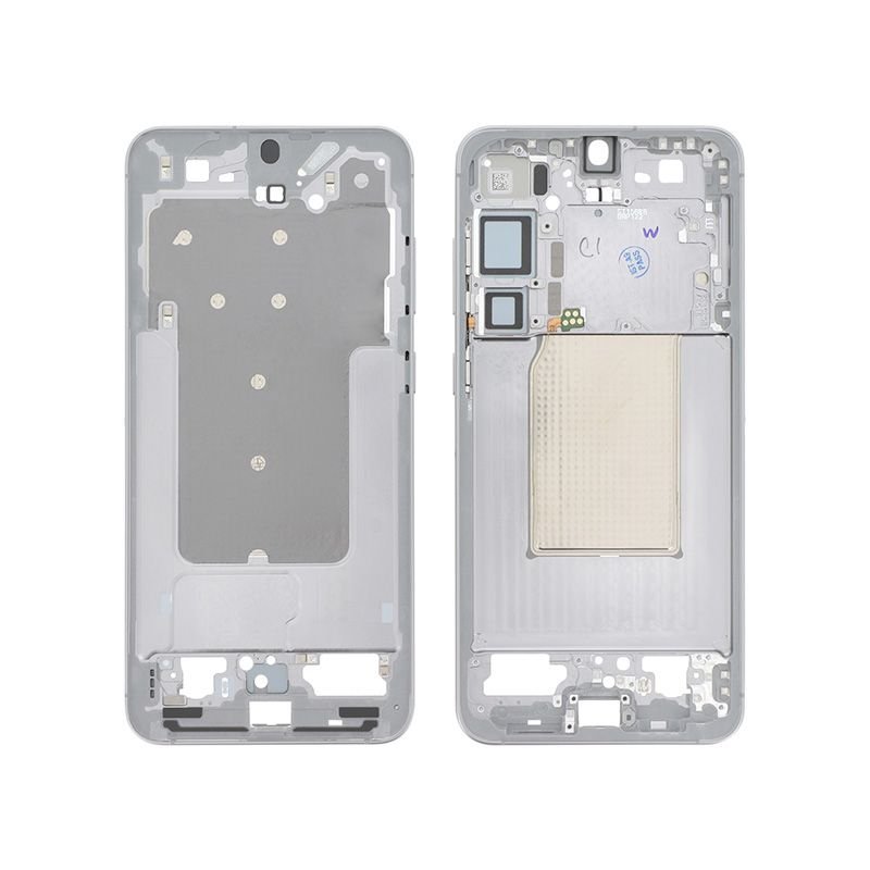 Châssis central d'origine Samsung pour Galaxy S25 + Gris