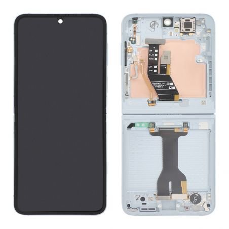 Bloc écran complet intérieur d'origine Samsung pour Galaxy Z Flip6 Bleu