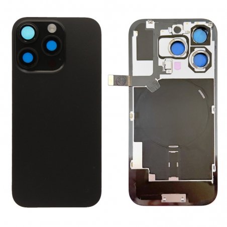 Vitre arrière complète pour iPhone 16 Pro Titane Noir