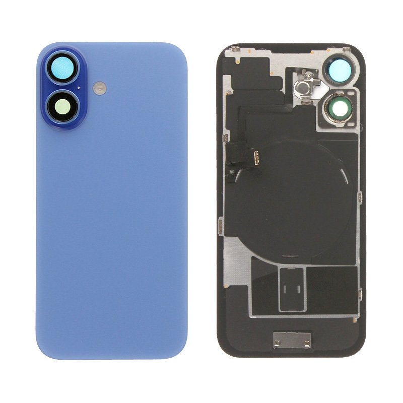 Vitre arrière complète pour iPhone 16 Outremer