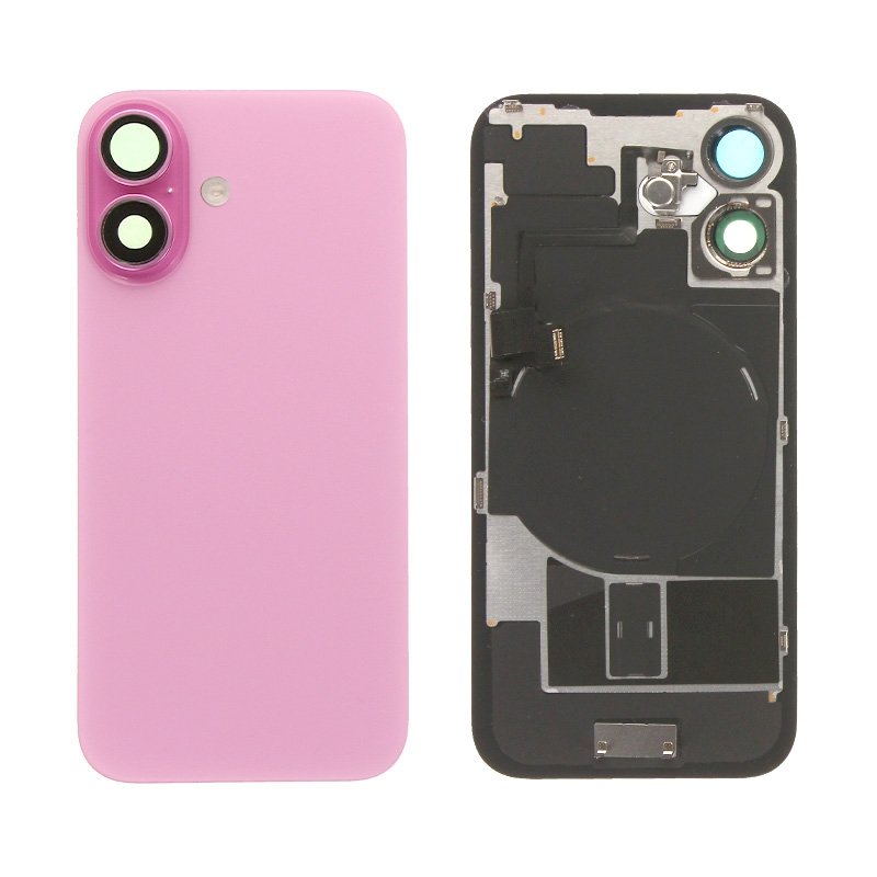 Vitre arrière complète pour iPhone 16 Rose