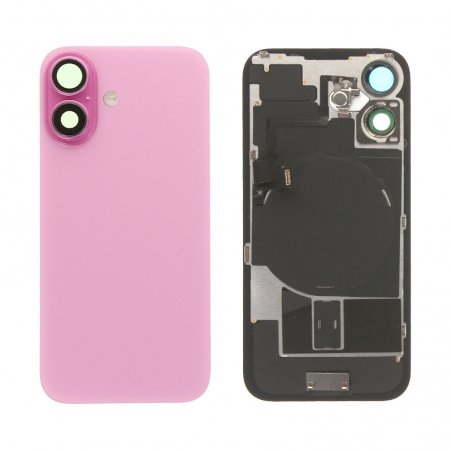 Vitre arrière complète pour iPhone 16 Rose