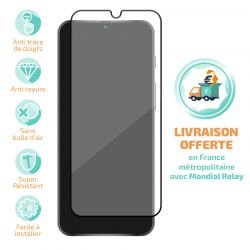 Verre trempé Samsung Galaxy S24 avec bordure noire