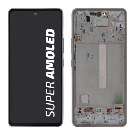 Ecran Super AMOLED complet d'origine avec châssis pour Samsung Galaxy A53 (5G) Blanc_photo2