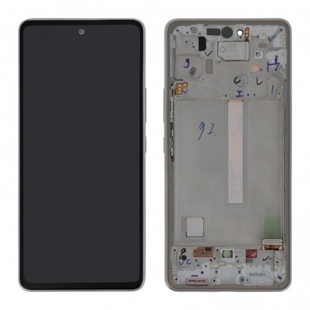 Ecran Super AMOLED complet d'origine avec châssis pour Samsung Galaxy A53 (5G) Blanc_photo1