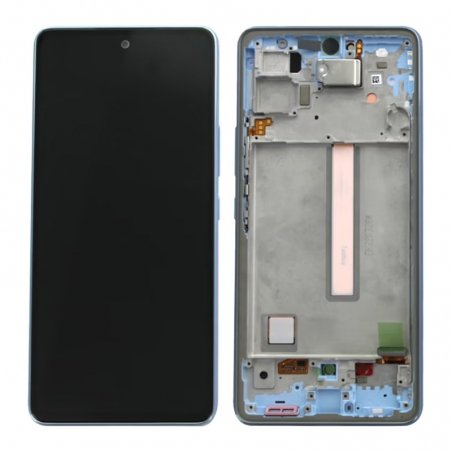 Écran Super AMOLED complet d'origine avec châssis pour Samsung Galaxy A53 5G Bleu photo2