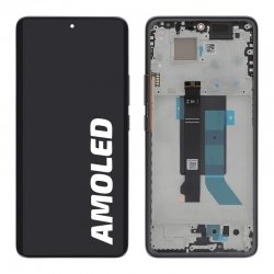 Bloc écran d'origine pré-monté sur châssis pour Xiaomi Redmi Note 14 Pro 5G Noir photo 1