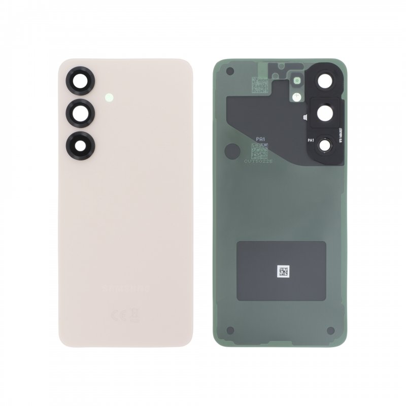 Vitre arrière d'origine Or Rose pour Samsung Galaxy S25 photo