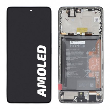 Bloc écran avec batterie d\'origine Honor pour Magic 7 Lite Titanium Black photo 1