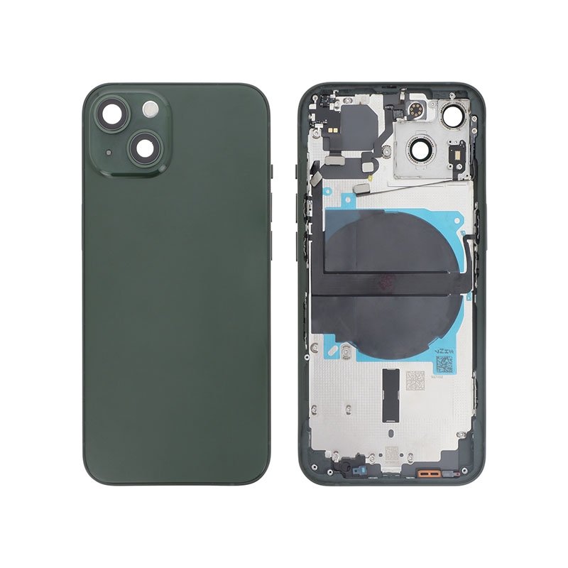Coque arrière prémontée pour iPhone 13 Verte photo 1