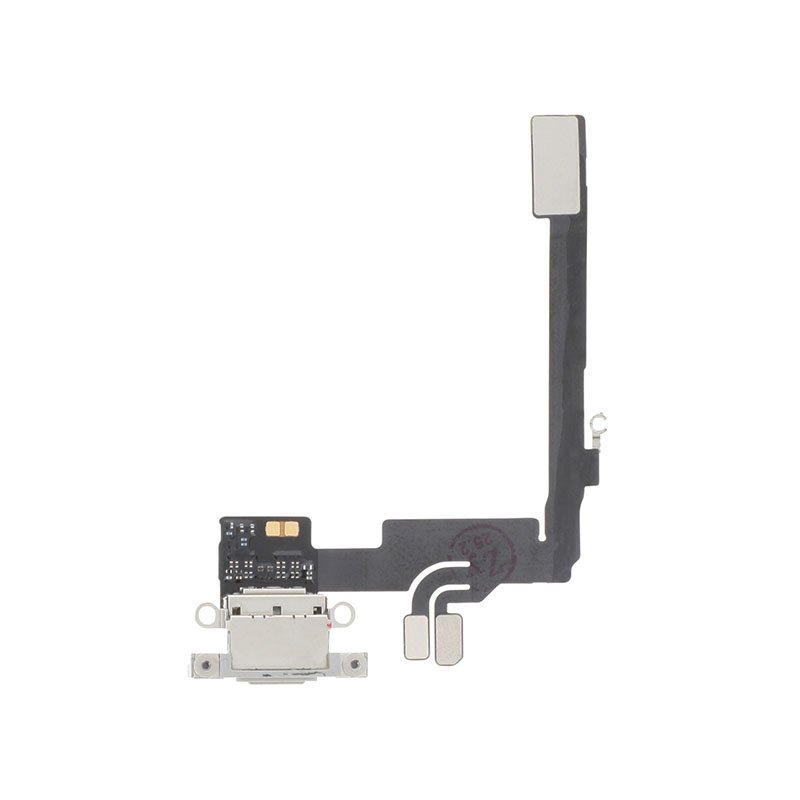 Connecteur de charge compatible pour iPhone 16 Pro Blanc photo 1