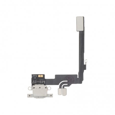Connecteur de charge compatible pour iPhone 16 Pro Blanc photo 1