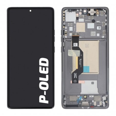 Bloc écran d\'origine Motorola pour Edge 50 Gris Koala photo 1