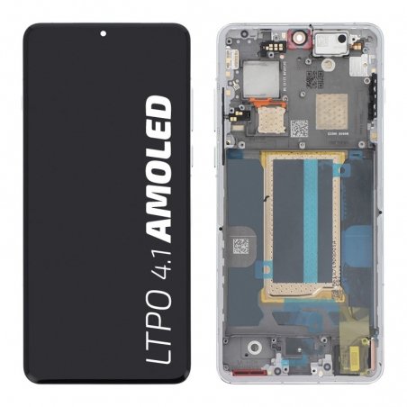 Bloc écran d\'origine avec châssis pour Oneplus 13 Bleu Blanc photo 1