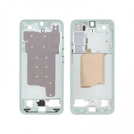 Châssis central d\'origine Samsung pour Galaxy S25 Vert d\'eau photo 1
