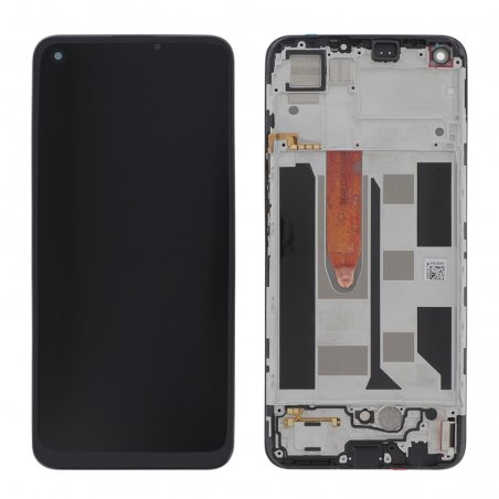 Bloc écran d'origine prémonté sur châssis pour Realme 8 Noir photo2