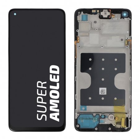 Bloc écran d\'origine prémonté sur châssis pour Realme 7 Pro Noir - photo 1