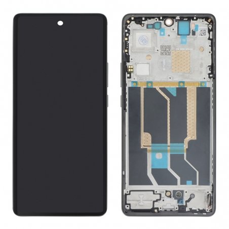 Bloc écran d\'origine reconditionné pour Realme GT 6T noir photo 2