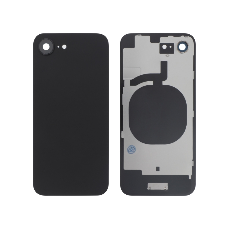 Vitre arrière compatible pour iPhone 16e Noir photo 1