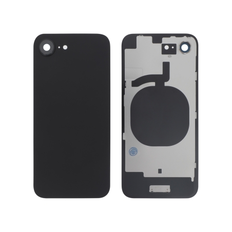 Vitre arrière compatible pour iPhone 16e Noir photo 1
