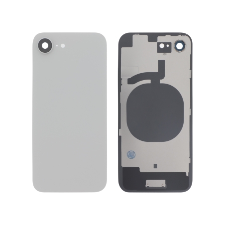 Vitre arrière compatible pour iPhone 16e Blanc photo 1