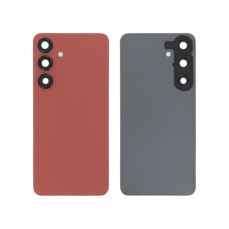 Vitre arrière compatible pour Samsung Galaxy S25+ Rouge Corail photo 1