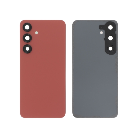 Vitre arrière compatible pour Samsung Galaxy S25+ Rouge Corail photo 1