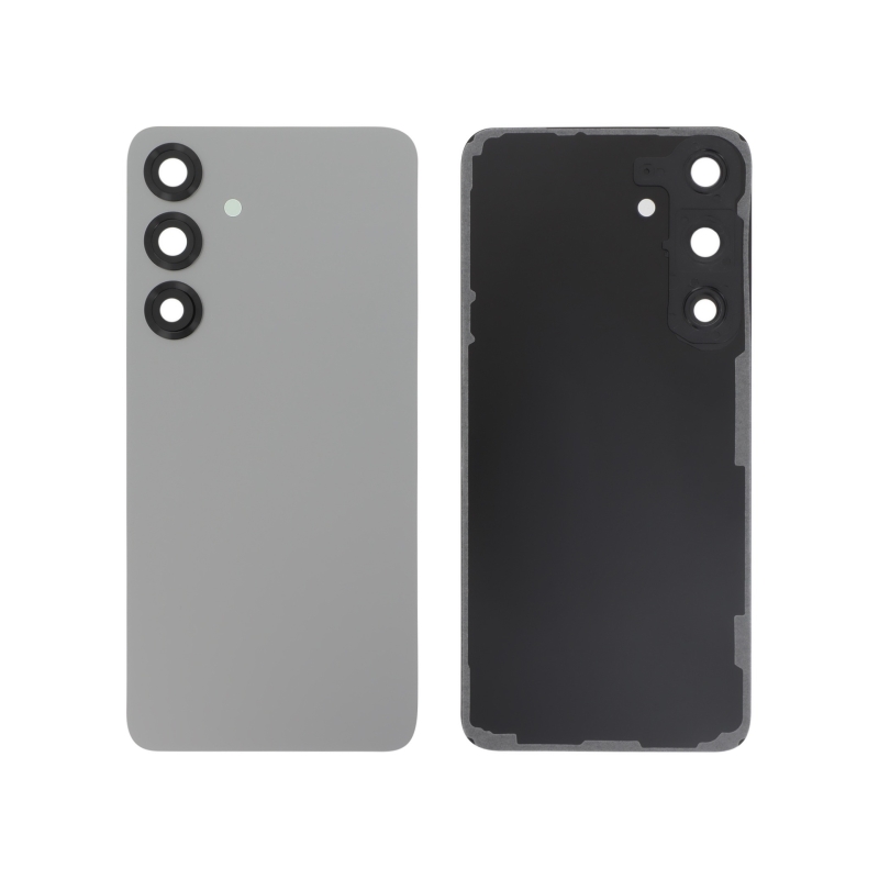 Vitre arrière compatible pour Samsung Galaxy S25+ Argent Sombre photo 1