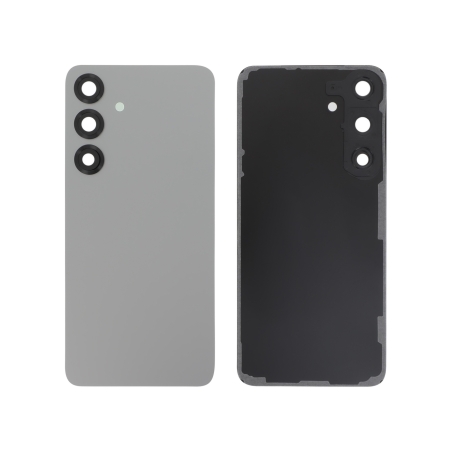 Vitre arrière compatible pour Samsung Galaxy S25+ Argent Sombre photo 1