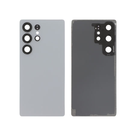 Vitre arrière compatible pour Samsung Galaxy S25 Ultra Bleu Argenté photo 1