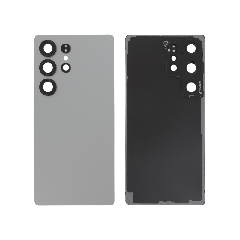 Vitre arrière compatible pour Samsung Galaxy S25 Ultra Gris photo 1