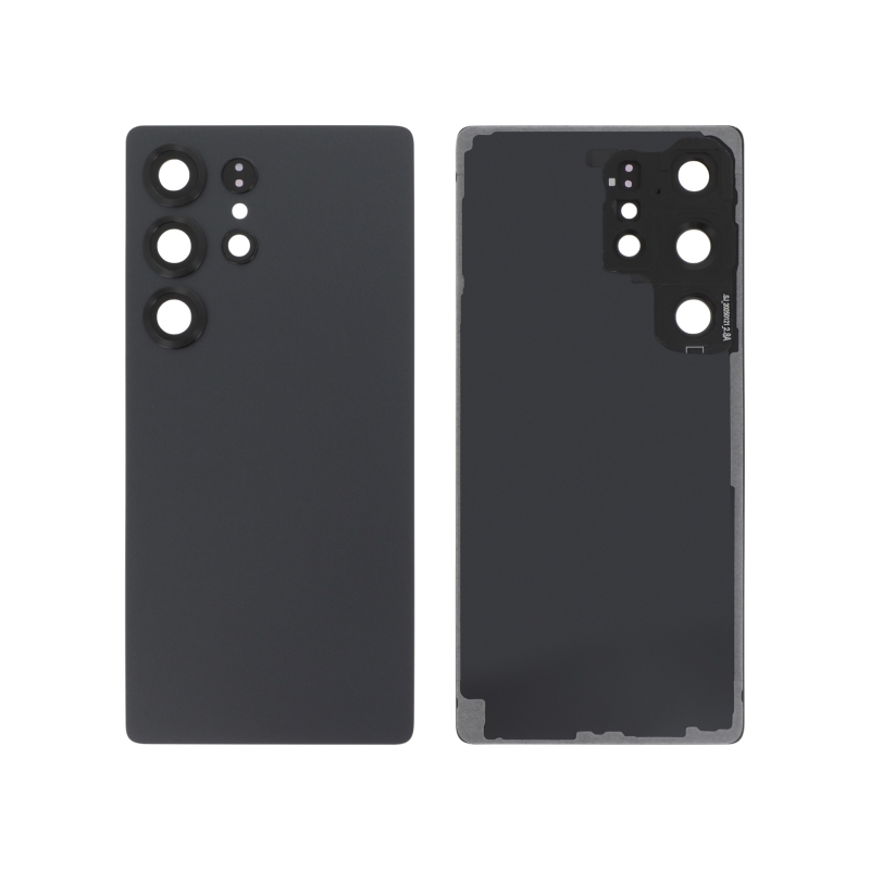 Vitre arrière compatible pour Samsung Galaxy S25 Ultra Noir photo 1